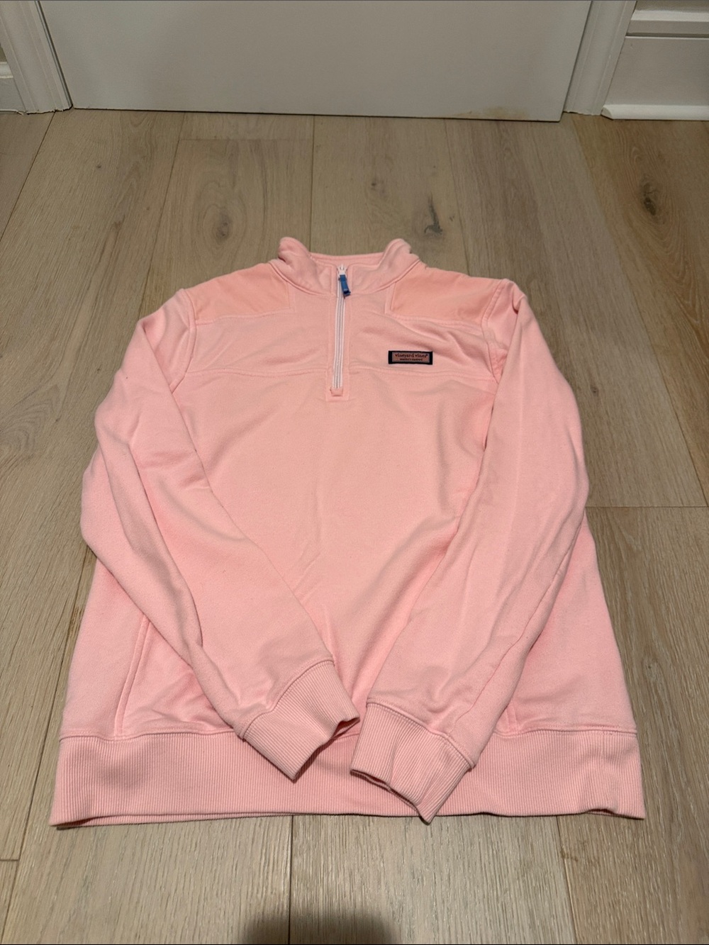 Vineyard Vines women’s Light Pink Quarter-Zip Pullover size medium worn once
